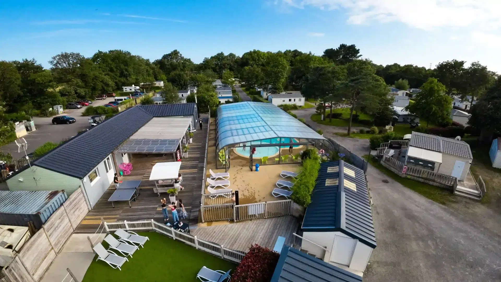 Camping avec piscine près de Lorient.